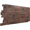 Ekena Millwork 49"W x 25 1/2"H x 1 1/4"D Acadia Ledge Stacked Stone StoneWall Faux Stone Siding Panel Canyon Brown PNU24X48ALCB - alternate 2